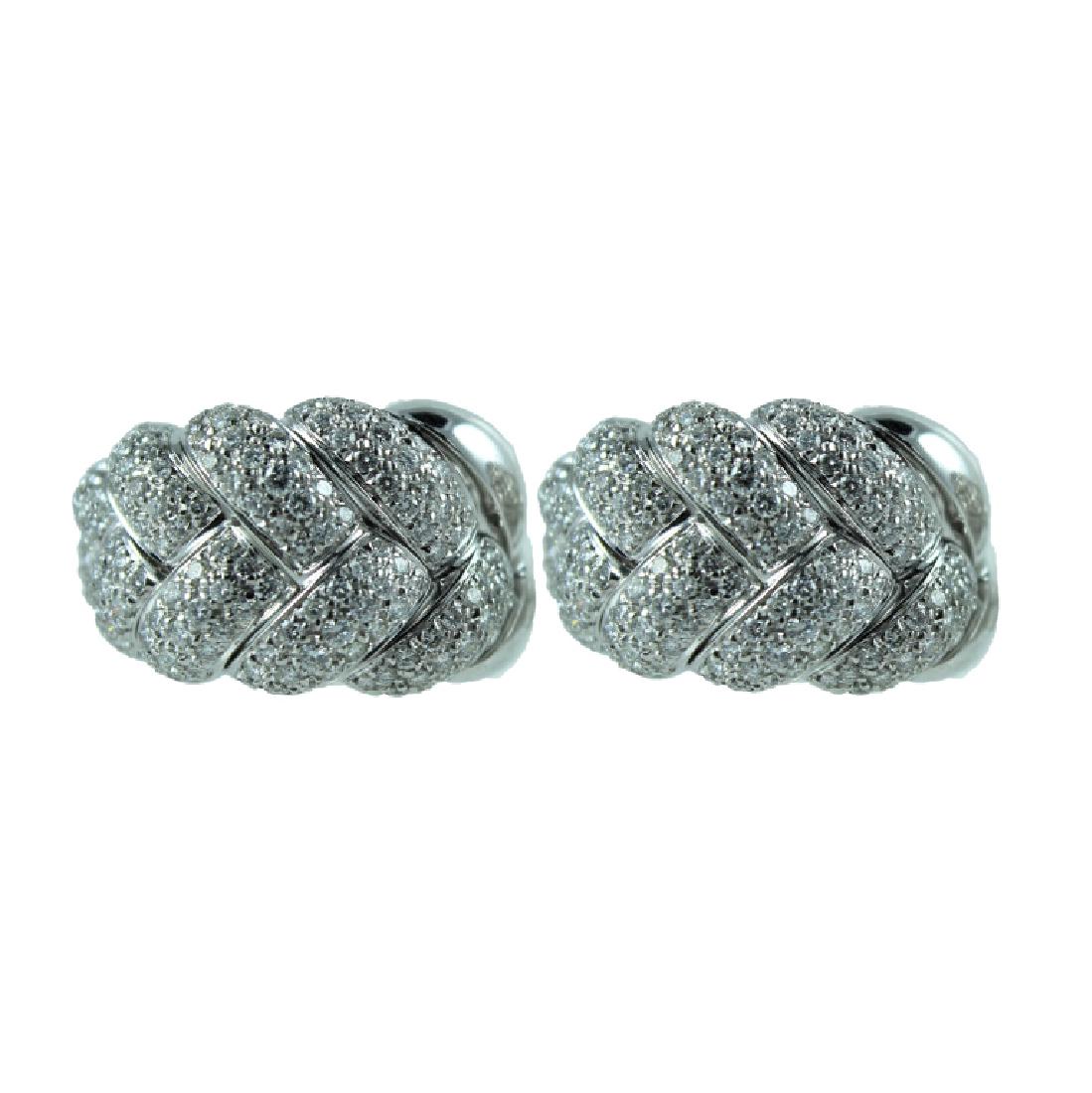 Damiani 18K Diamond Earrings (1 of 1)