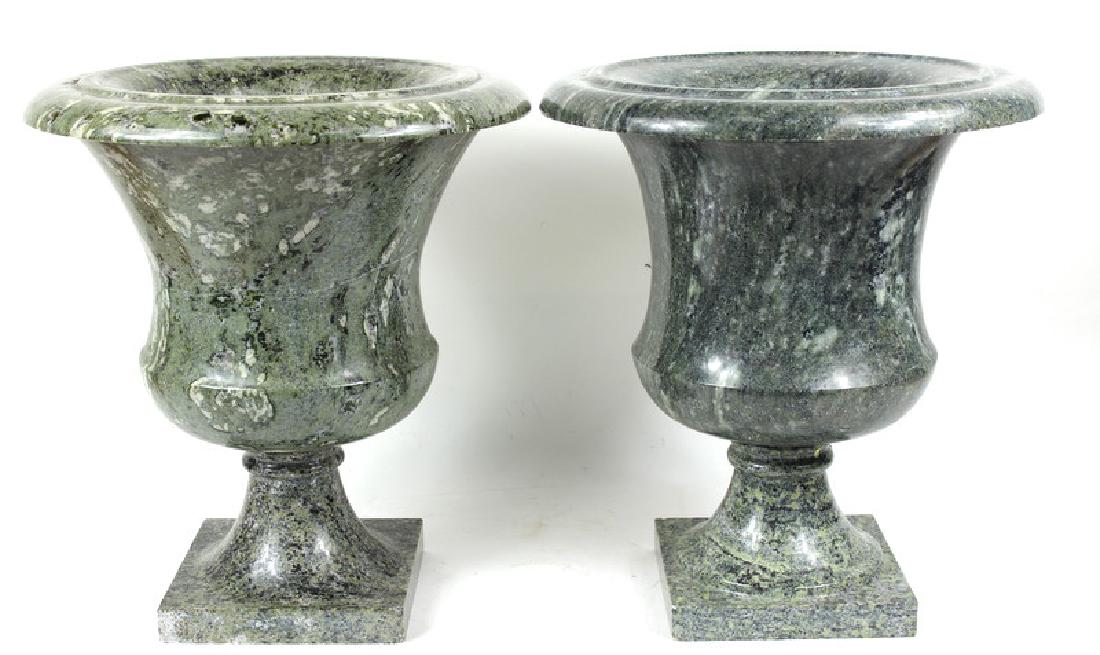 Possibly Italian, Marble Planters, Pair (1 of 2)