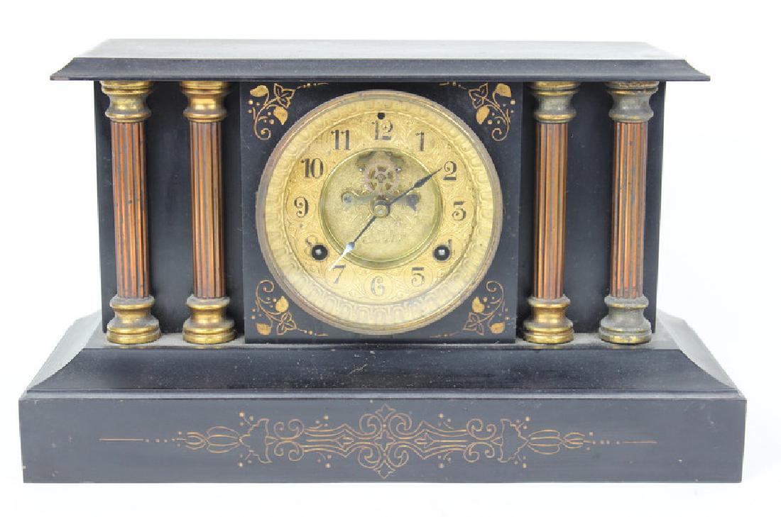 French Marble Clock. Unsigned. (1 of 2)