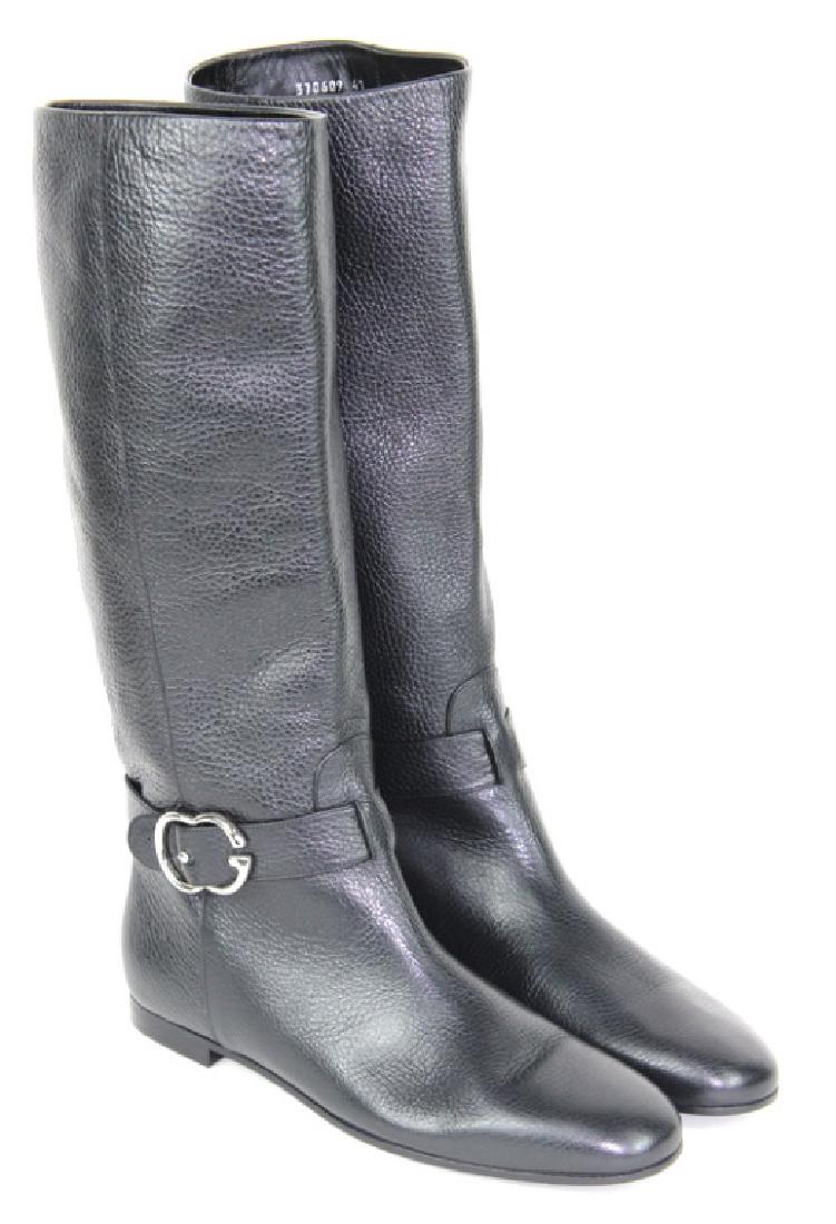 Gucci Women's Black Leather Boots size 41 (1 of 8)