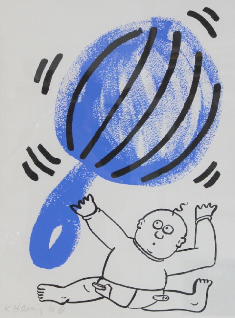 Keith Haring (1958-1990) "The Story of Red & Blue" (1 of 6)