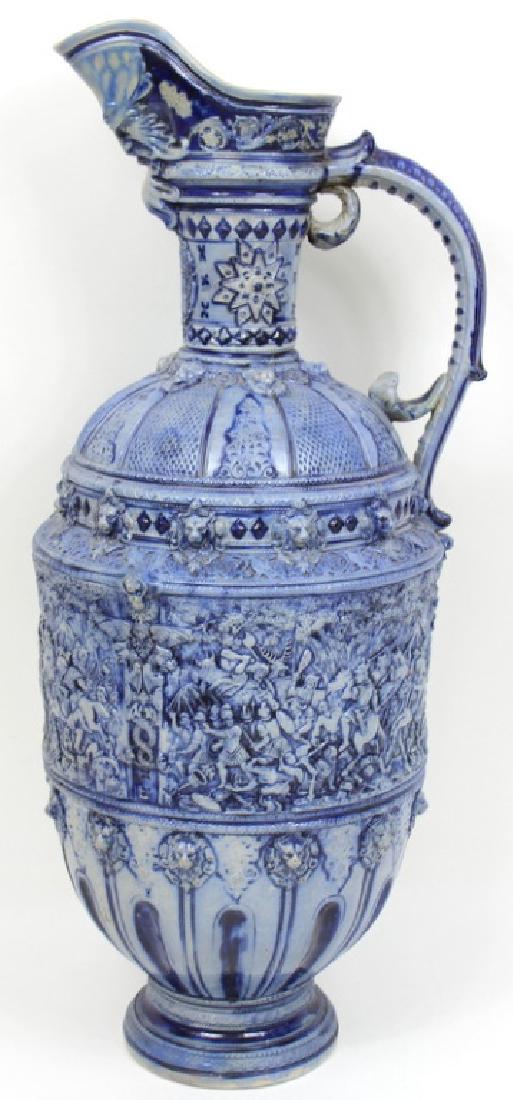 Large Ceramic Met lock Style Vase (1 of 5)