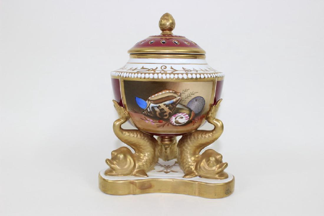 European Gilt Painted Porcelain Centerpiece (1 of 4)