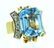 14K Synthetic Spinel Diamond Ring - 2