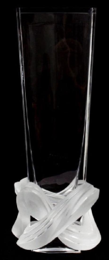 LALIQUE FRANCE 'LUCCA' CRYSTAL VASE (1 of 1)