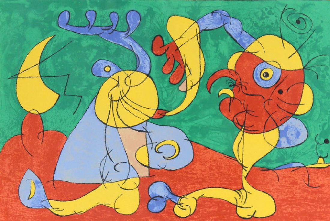 JOAN MIRO ORIGINAL COLOR LITHOGRAPH (1 of 5)