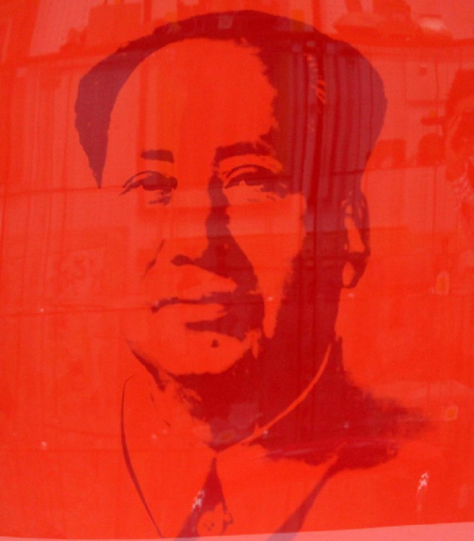 ANDY WARHOL (AMERICAN B.1928) MAO: ANDY WARHOL MAO, PRINT. LARGE. great condition. Measures 40 inches high x 35 1/4 inches wide.