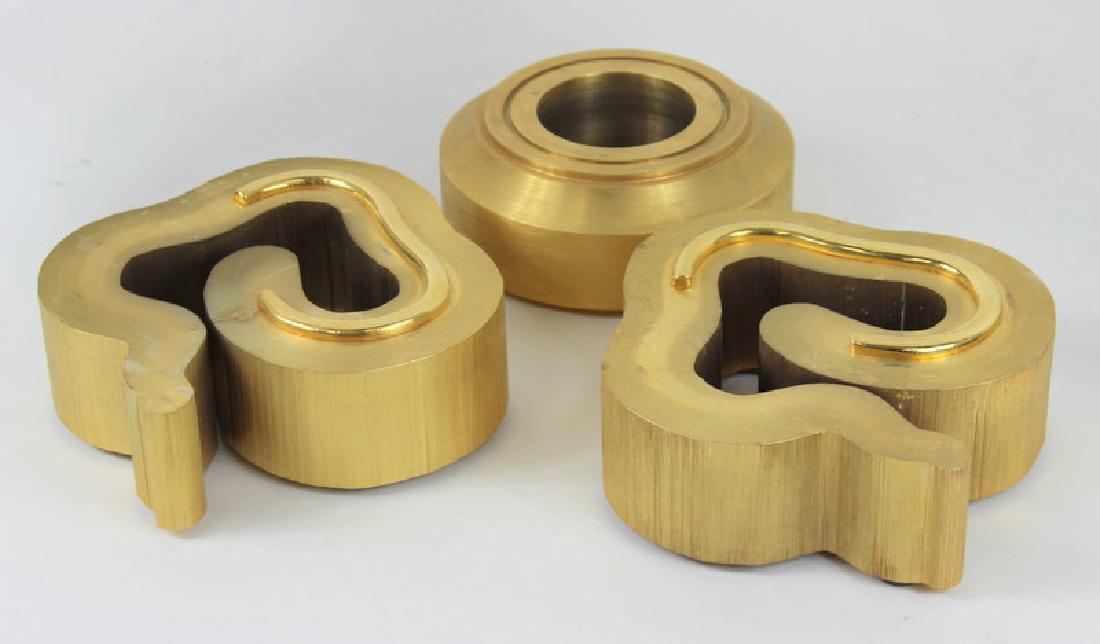 (3) THREE CONTEMPORARY BRASS SCULPTURES (1 of 4)