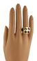 CHANEL MULTI-COLOR GEMSTONE RING - 2
