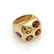 CHANEL MULTI-COLOR GEMSTONE RING - 5