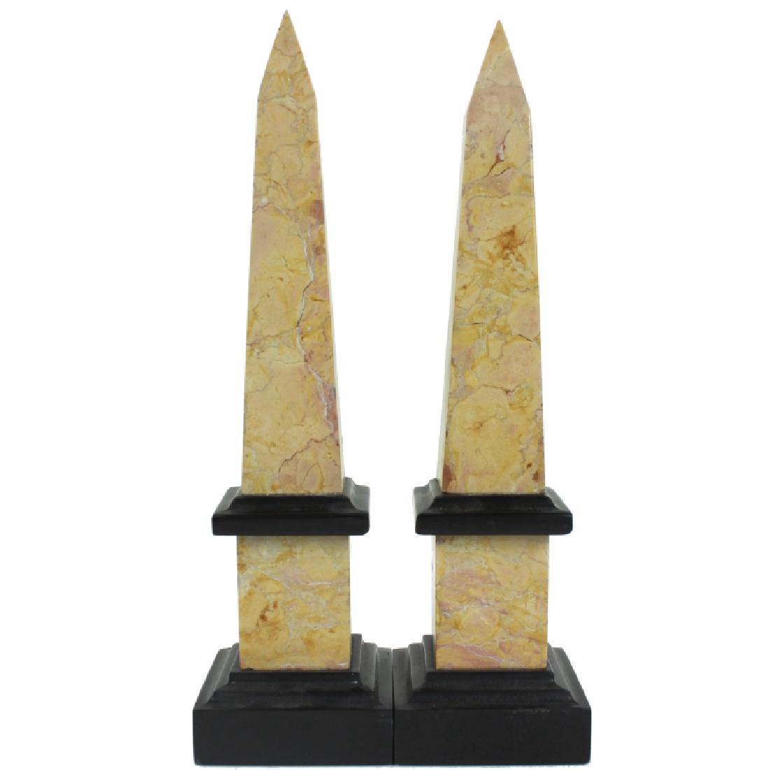 MARBLE OBELISK BOOKENDS (1 of 1)