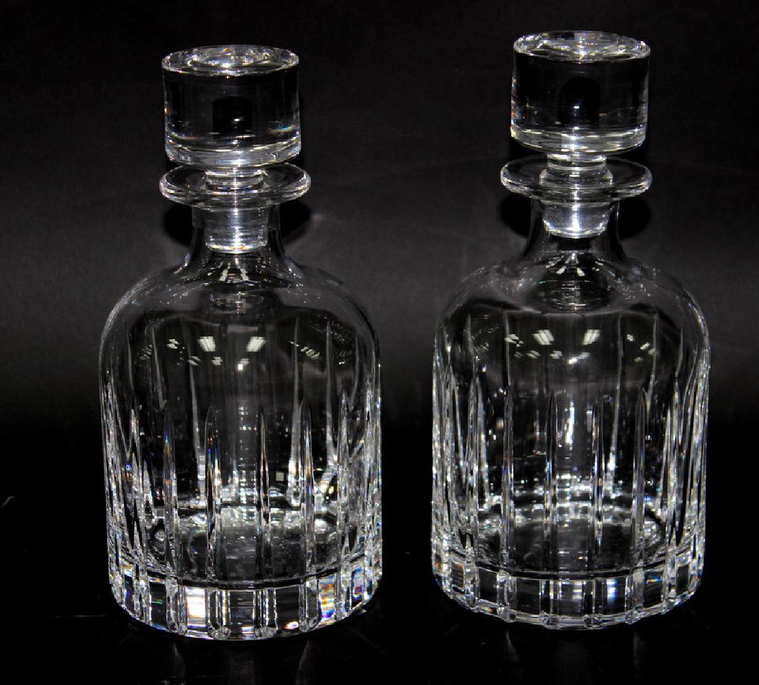 PAIR. TWO. BACCARAT DECANTERS.UNSIGNED. (1 of 1)