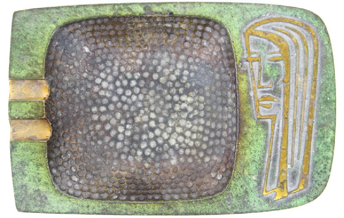 VINTAGE PAL-BELL BRONZE METAL ASHTRAY, ISRAEL (1 of 3)