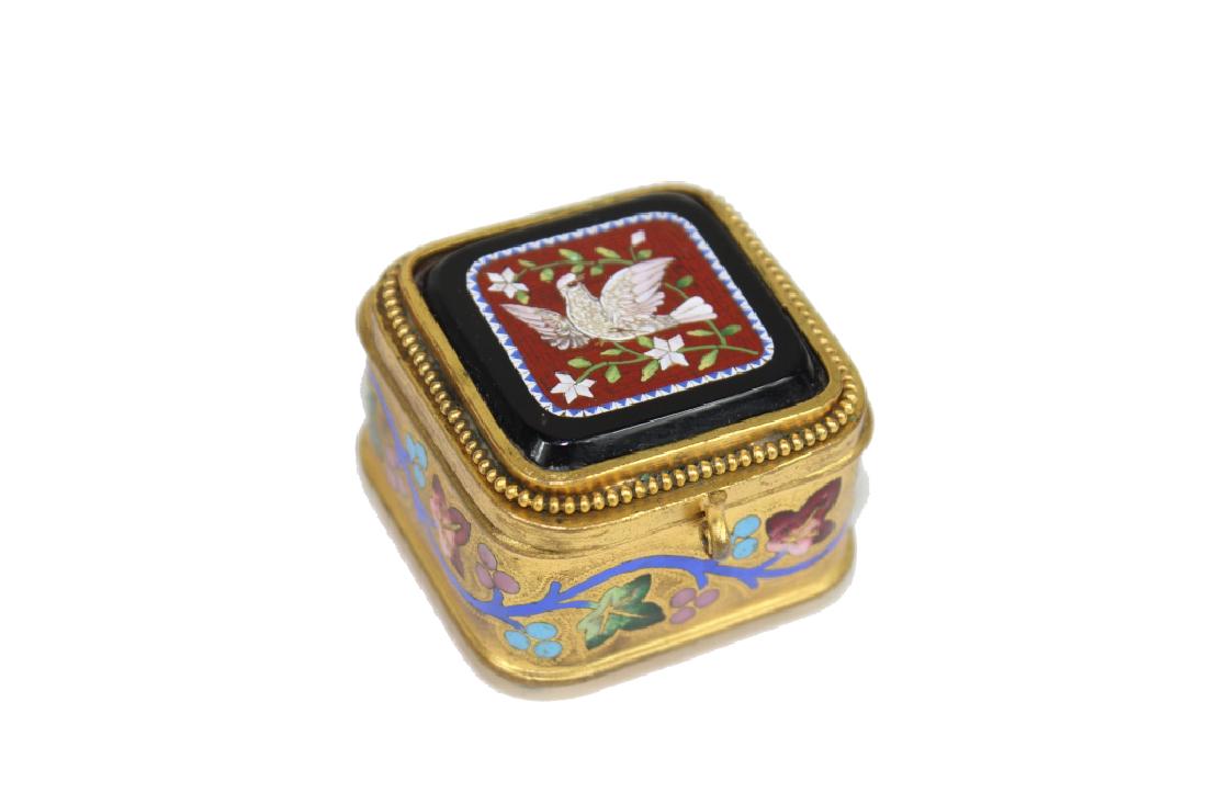 UNSIGNED MICRO MOSAIC TRINKET BOX (1 of 6)