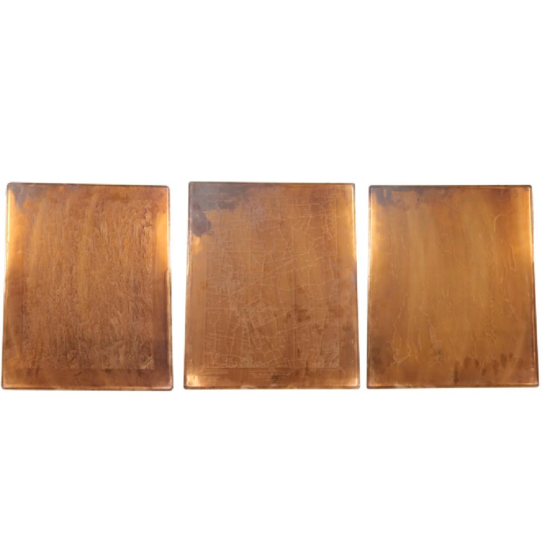 U.S GOVERNMENT SURVEY COPPER MAP PLATES, SET OF 3 (1 of 1)