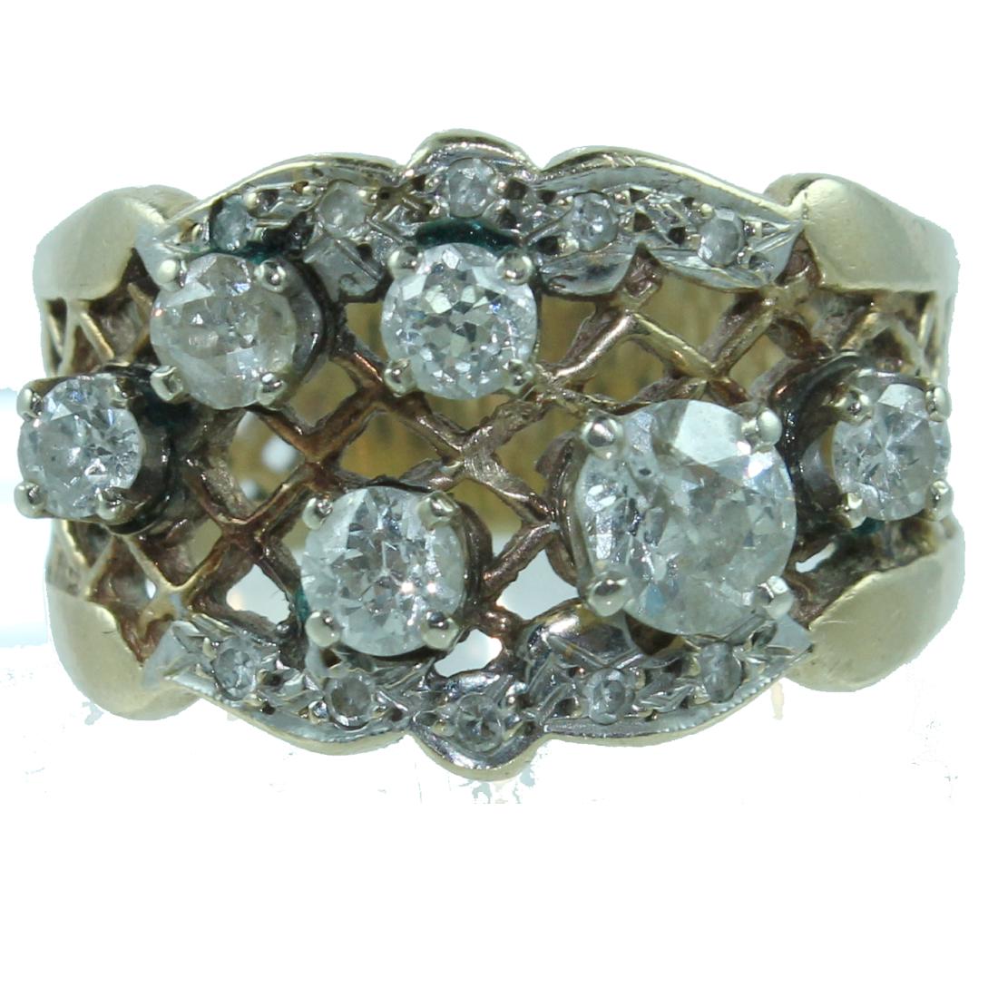 14K DIAMOND RING. APPROX. 1.50 CARAT (1 of 3)