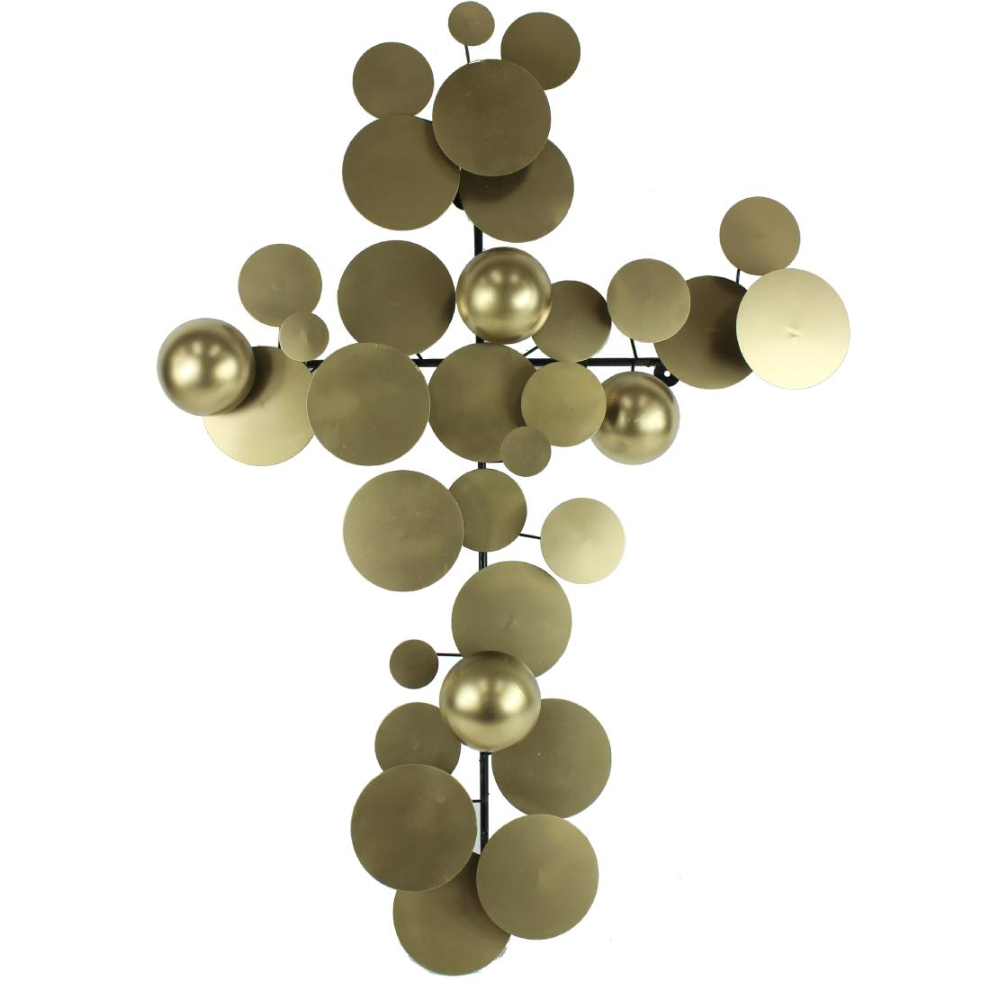 MODERN, GILT PAINTED, 3D SCULPTURE: MODERN, GILT PAINTED, 3D SCULPTURE. Measures 41 inches high x 27 inches wide x 7 inches deep.