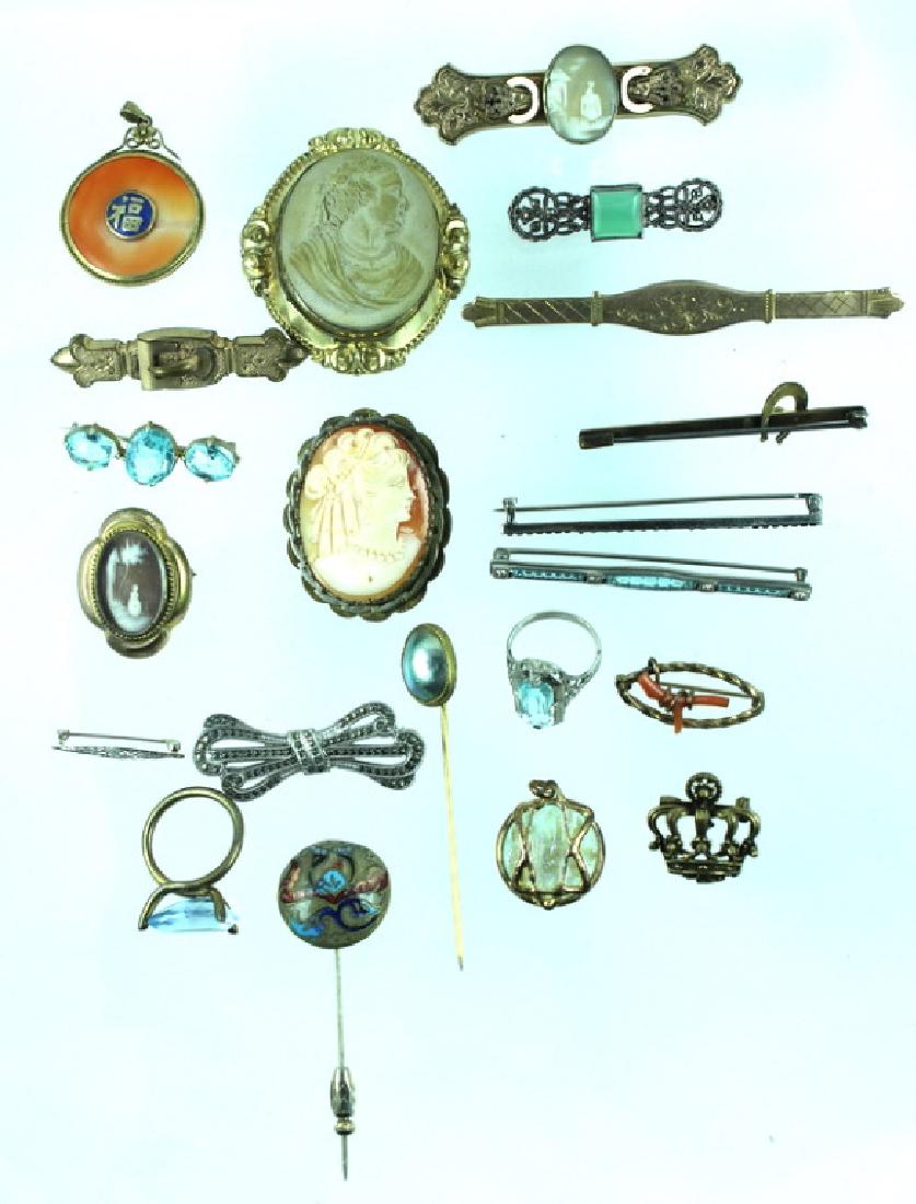 (21) TWENTY ONE STERLING & GOLD TONE LOT (1 of 3)