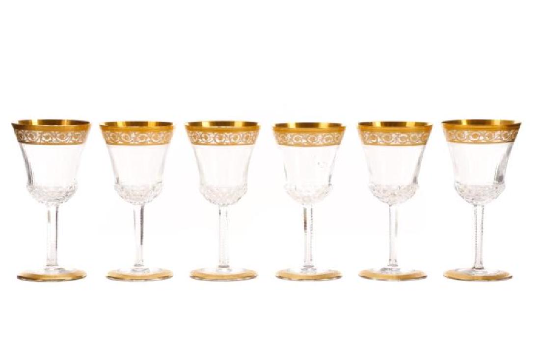 SET OF 6 ST LOUIS CRYSTAL 'THISTLE' GOBLETS (1 of 4)