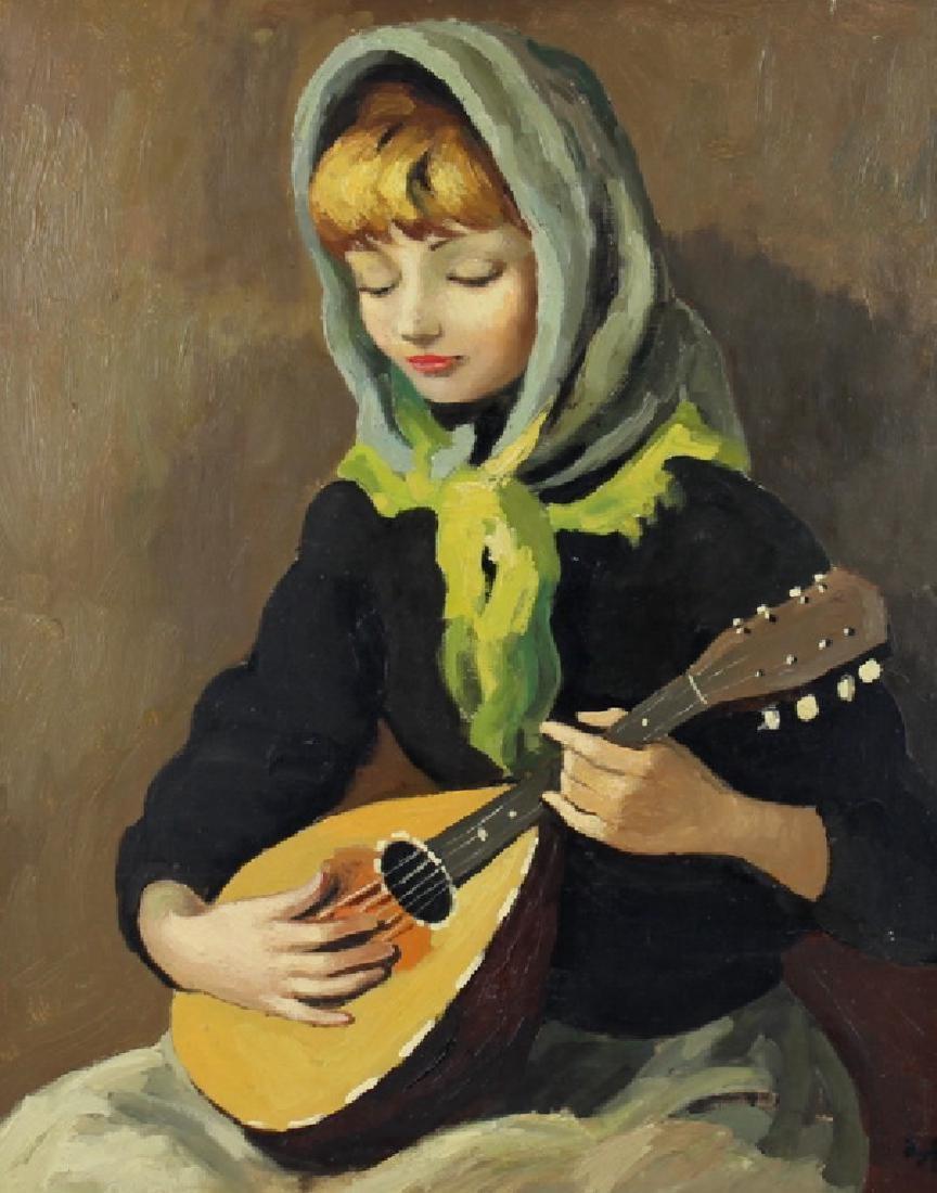 Marcel Dyf (French, 1899-1985): Marcel Dyf (French, 1899-1985) Oil on canvas. "Young Women" Signed. lower right. Measures 25 1/2 inches high x 21 1/4 inches wide + 4 1/4.Overall Good Condition. See Photos.