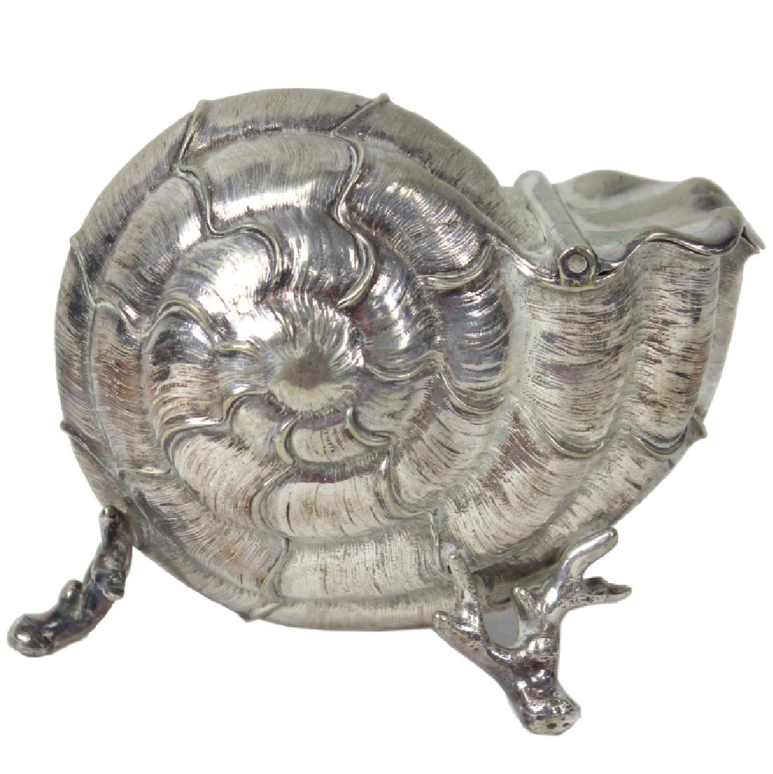 Victorian Era Nautilus Shell Spoon Warmer (1 of 1)