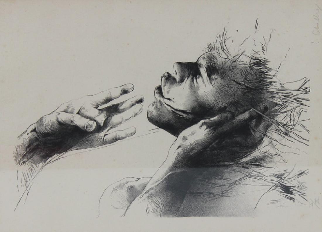 Work on paper. Signed. Etching. "My Touch" (1 of 4)