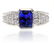 TANZANITE AND DIAMOND RING...