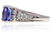 TANZANITE AND DIAMOND RING... - 2