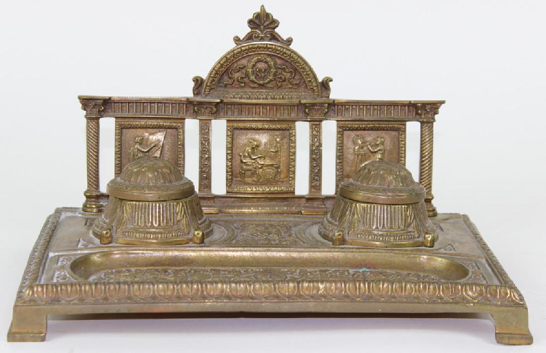 Antique French or Italian medusa head Bronze Ink (1 of 5)