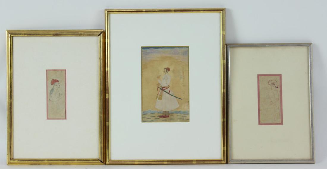 Three Middle Eastern Watercolors on Paper, signed (1 of 6)