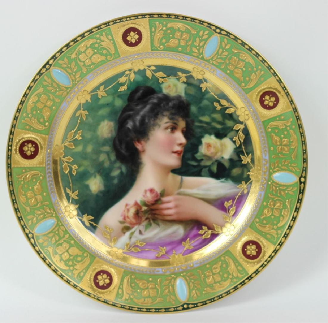 Royal Vienna Porcelain Cabinet Plate. (1 of 4)