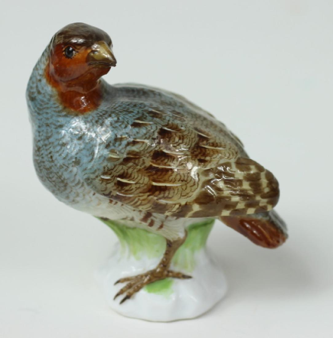 Meissen German Porcelain Quail Bird Figurine (1 of 3)