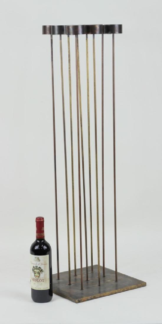 Contemporary 9 Brass Rod Sound Sculpture.