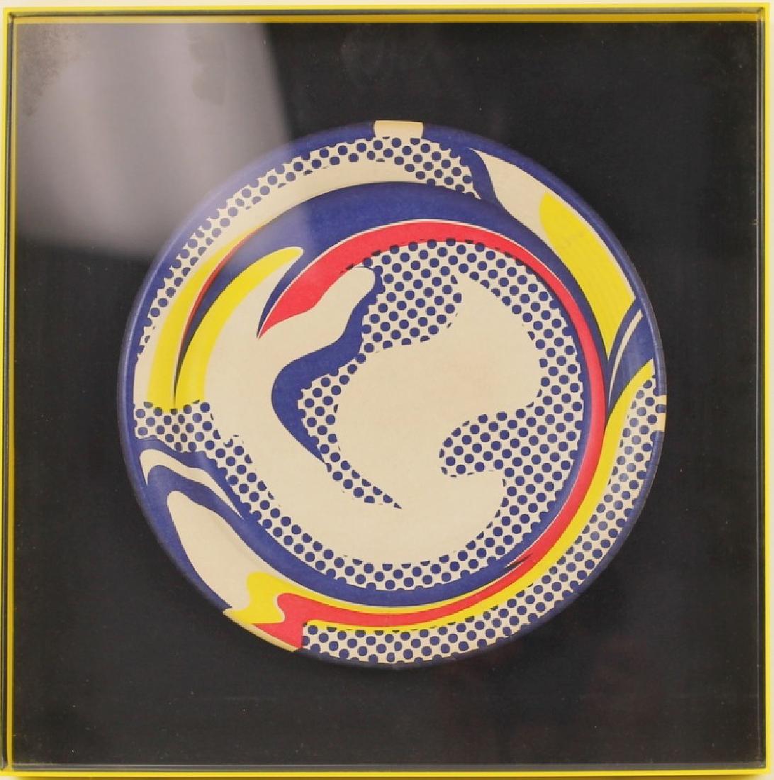 Roy Lichtenstein Framed Screen Print Paper Plate (1 of 7)