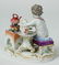 Meissen German H/P Porcelain Seated Putti Figurine - 4