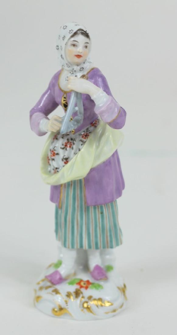 Antique Meissen German Porcelain Musician Figurine (1 of 3)