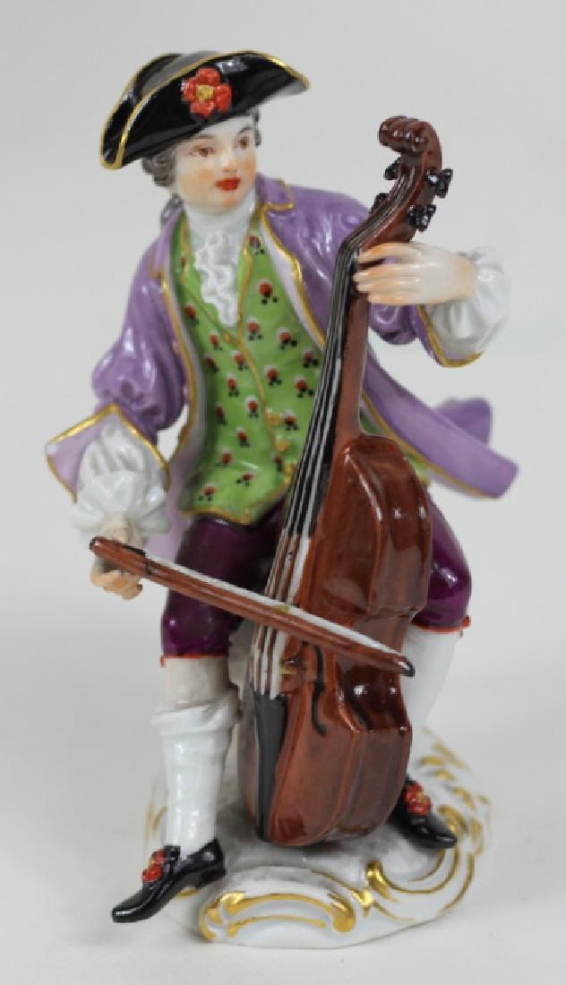 Antique Meissen German Porcelain Violinist Figure (1 of 3)