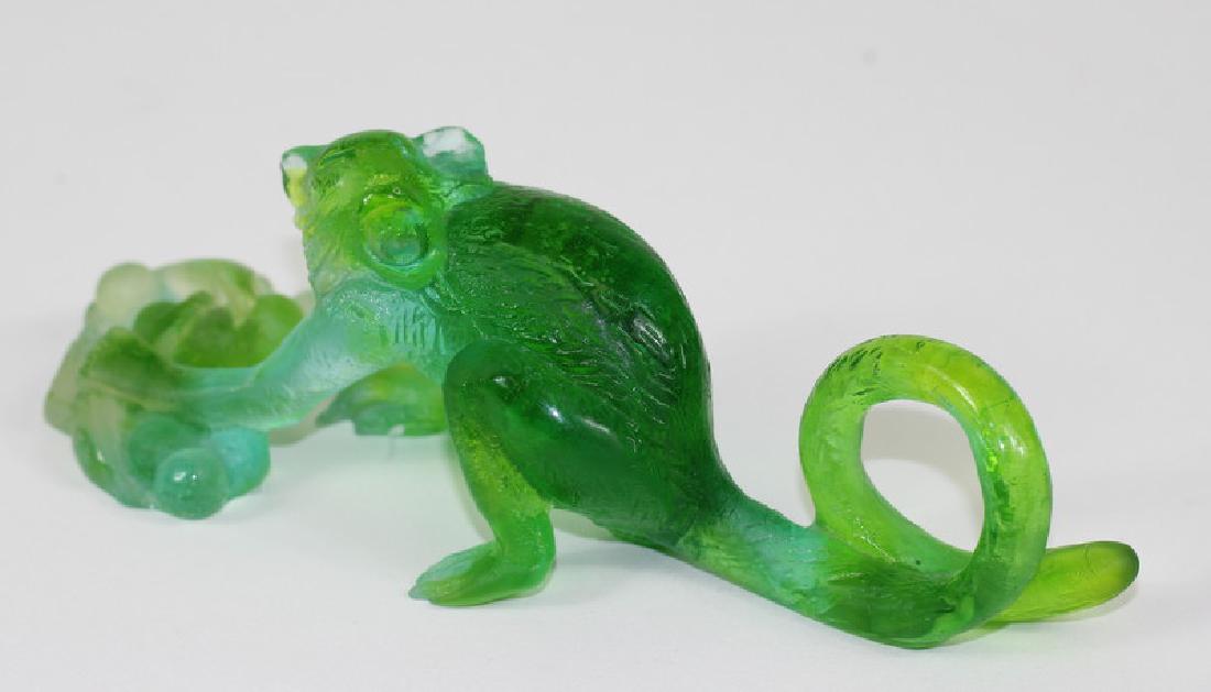 Daum Pate de Verre French Art Glass Monkey Figure (1 of 3)