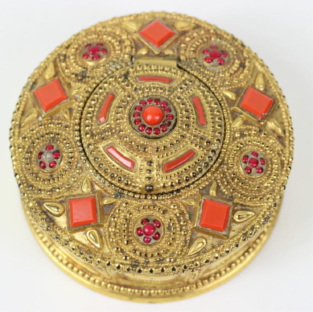 Tiffany Studios LCT Glass, Coral and Bronze Ink (1 of 7)