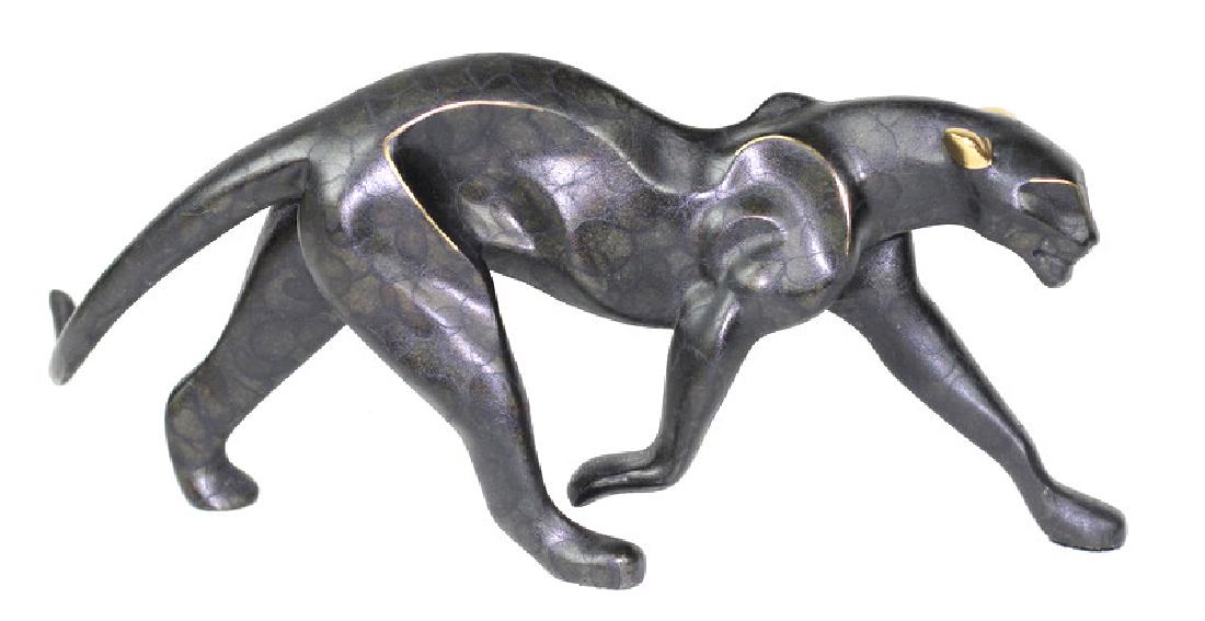 Alexsander Danel L/E Cast Bronze Panther Figure (1 of 3)