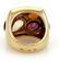 Chanel Multi-Color Gemstone 18k Gold Square Ring - 3