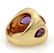Chanel Multi-Color Gemstone 18k Gold Square Ring - 4