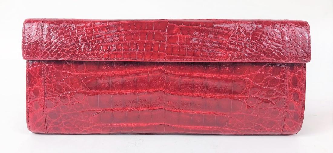 Nancy Gonzalez Sabre Burnished Crocodile Clutch (1 of 4)