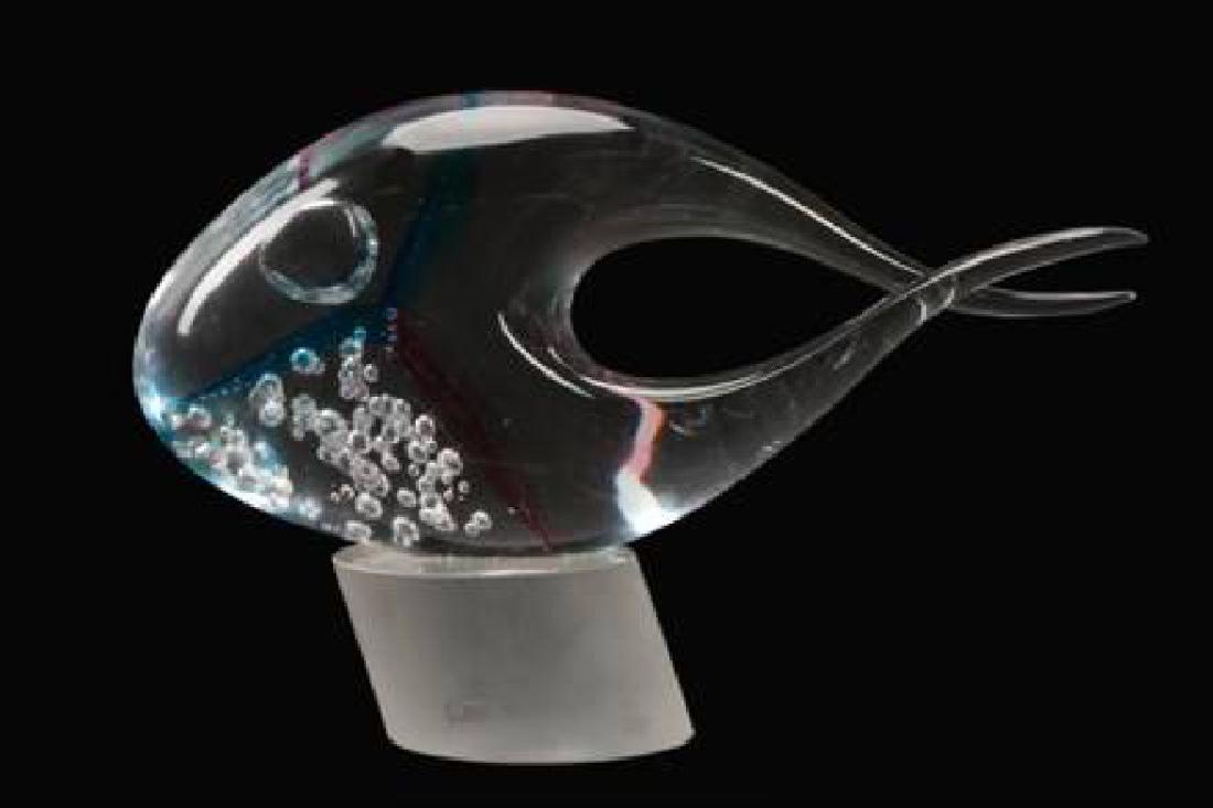 Murano Art Glass Fish Sculpture, Signed, Heavy (1 of 1)