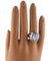 40ct Star Sapphire, Diamond 14k Gold Cocktail Ring - 4