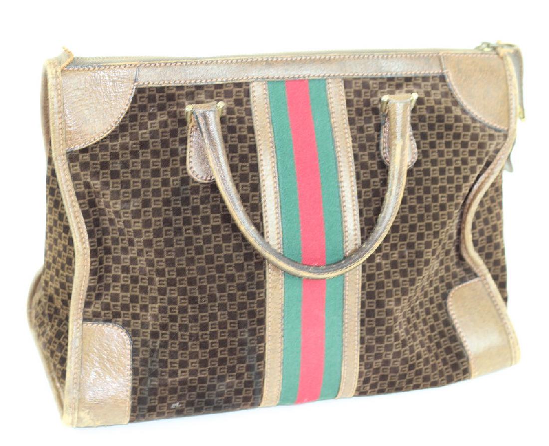 Gucci Brown Suede & Leather Handbag (1 of 3)