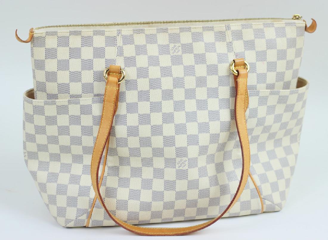Louis Vuitton Totally Damier Azur MM Shoulder Bag (1 of 5)