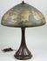 Handel Reverse Painted Art Glass Bronze Lamp #6953 - 2