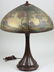 Handel Reverse Painted Art Glass Bronze Lamp #6953 - 4