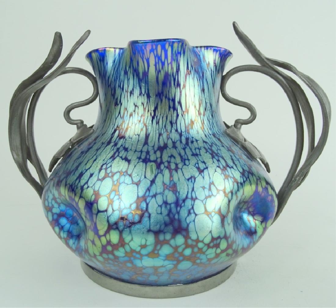 20th C. Loetz Mounted Austrian Art Glass Vase (1 of 8)